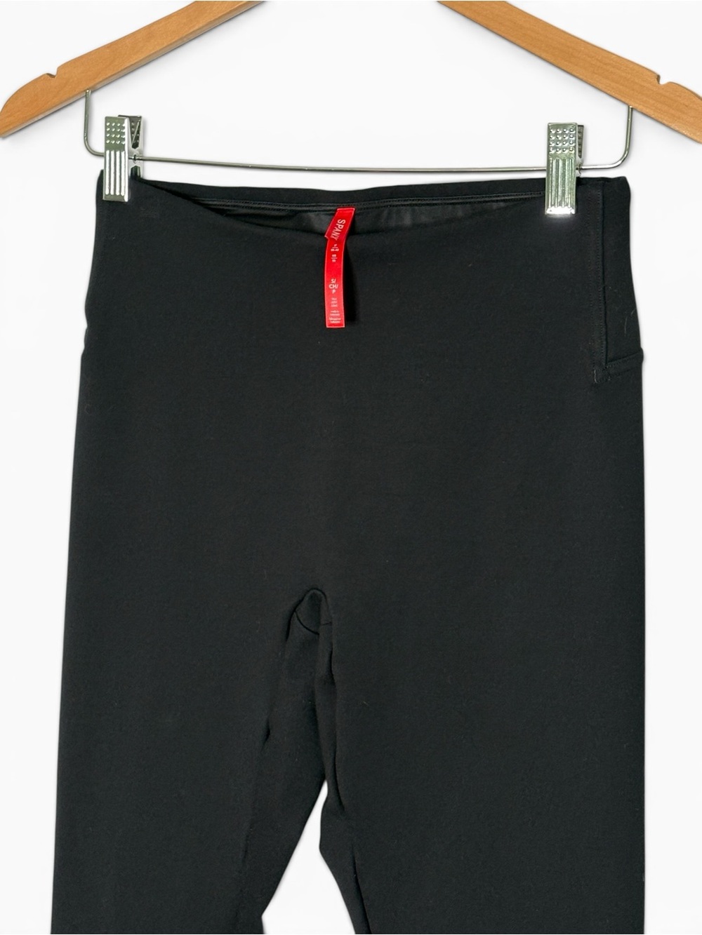 Spanx Black Perfect Front Slit Flare Leggings Ponte Pant Size S Tall 20584T - Picture 3 of 12